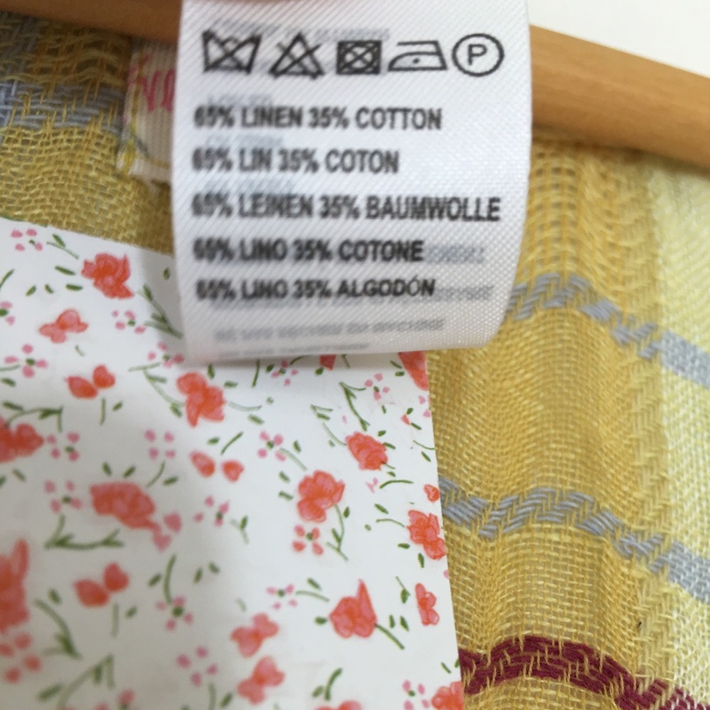 Free People Reverie Goldenrod Yellow Plaid Kimono Duster NWT - Picture 6 of 6